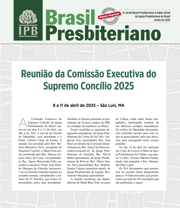 Caderno de Resoluções - Reunião da CE do Supremo Concílio - Junho 2025