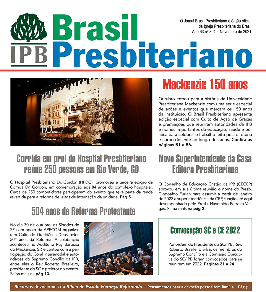 Capa do Brasil Presbiteriano